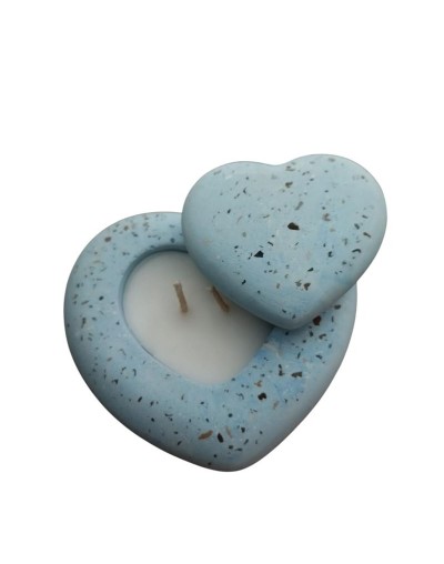 Eco vela cofre corazón