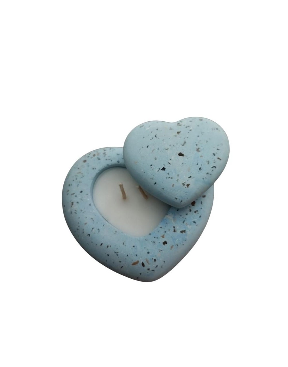 Eco vela cofre corazón