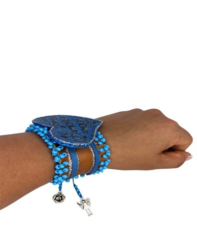 Pulsera de cuero corazon
