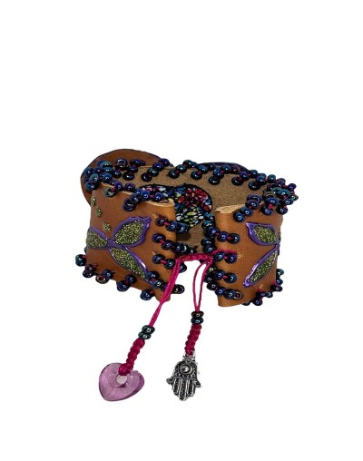 Pulsera de cuero corazon