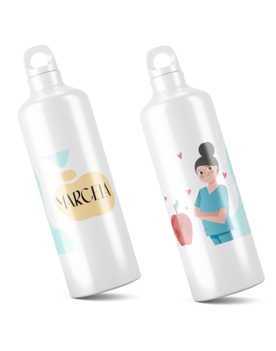 "Termo Caramañola Motivacional Día Mundial de la Salud y la Seguridad - 600ml Personalizado"
