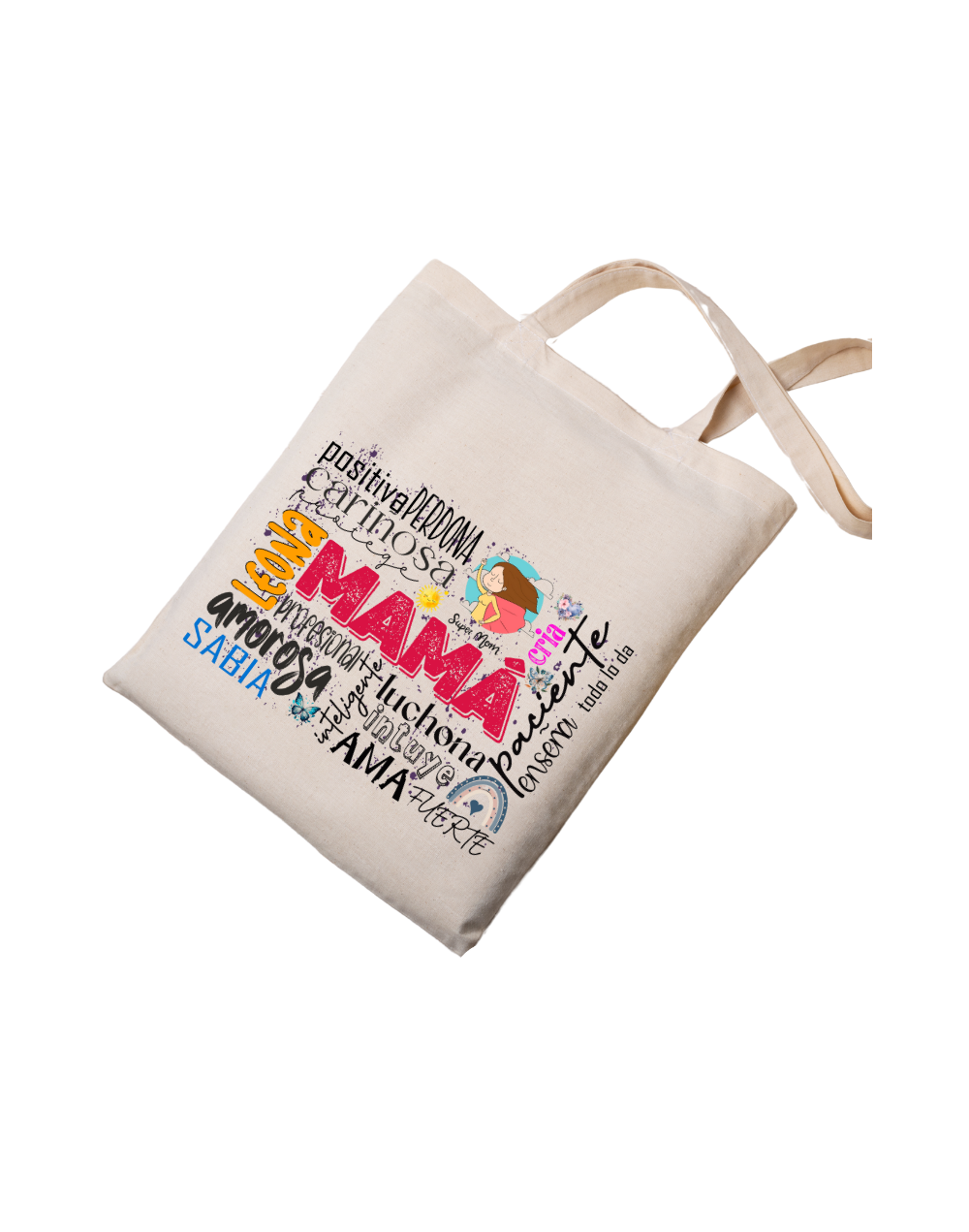 "Tote Bag Día de la Madre - Diseño Exclusivo con Frases Poderosas"