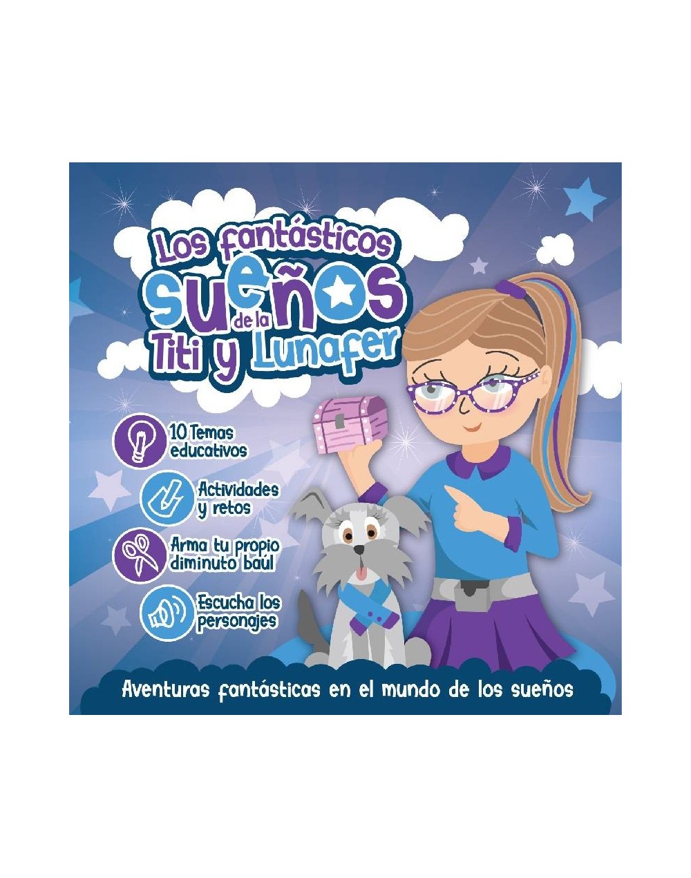 LIbro interactvio infantil Los fantásticos sueños de la Titi y Lunafer