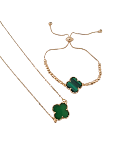 Cadena Trebol Verde