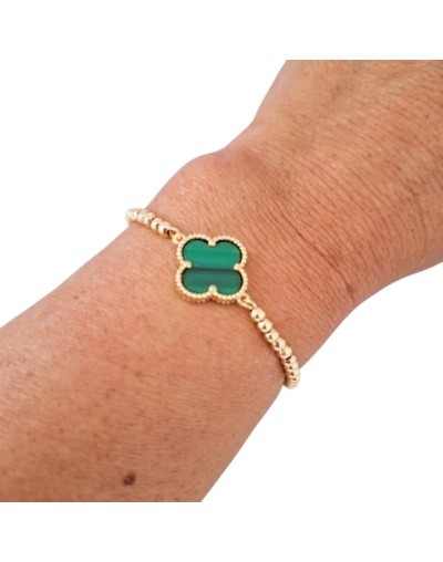 Pulsera Ajustable Trebol verde