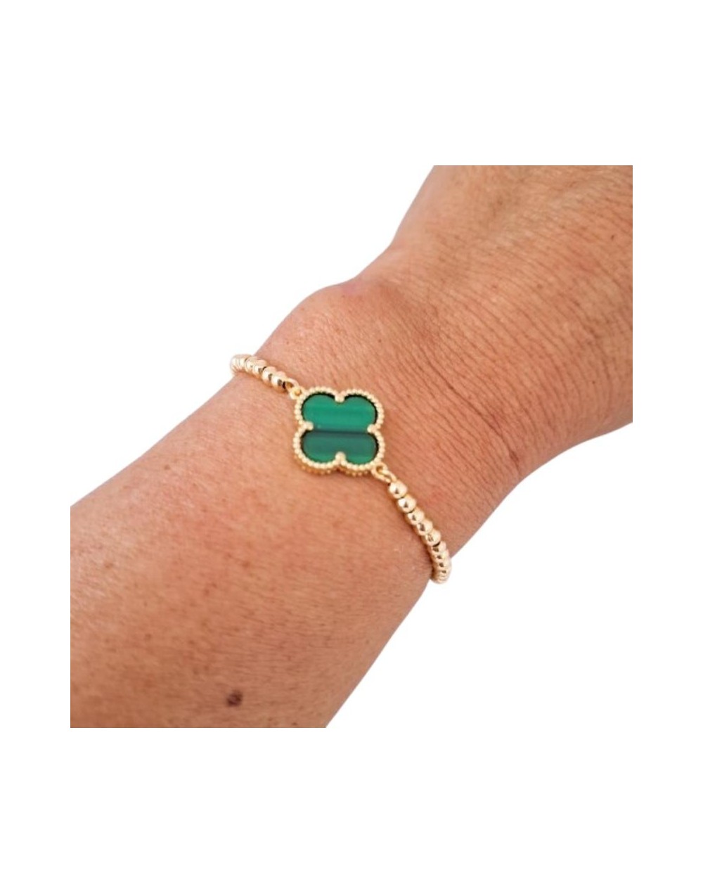 Pulsera Ajustable Trebol verde