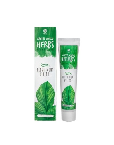 Pasta dental con hierbas, menta fresca y xylitol