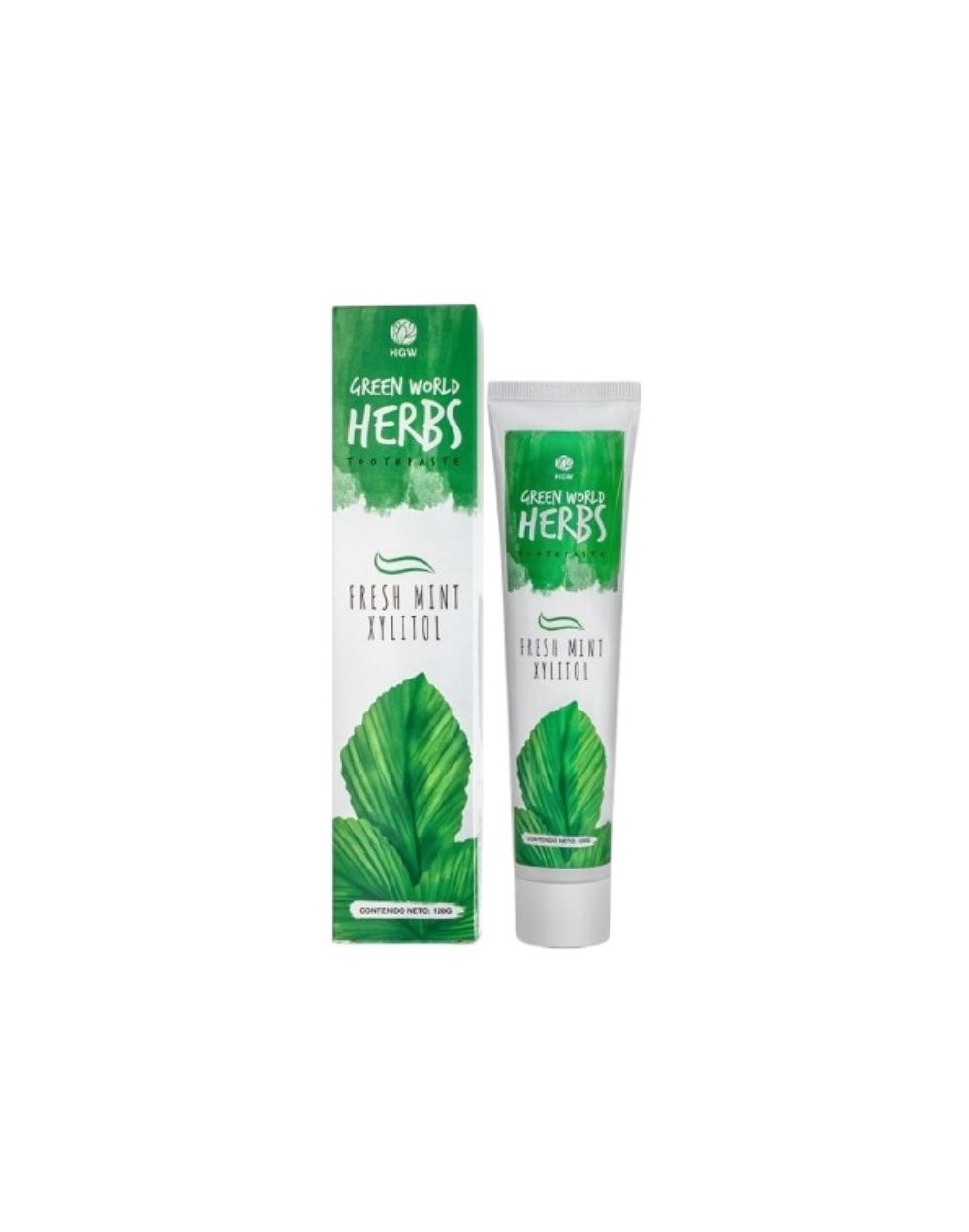 Pasta dental con hierbas, menta fresca y xylitol