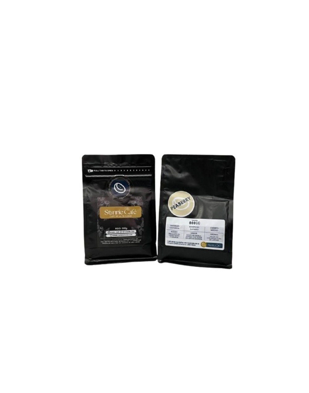 Café exótico Peaberry 250gr - molido