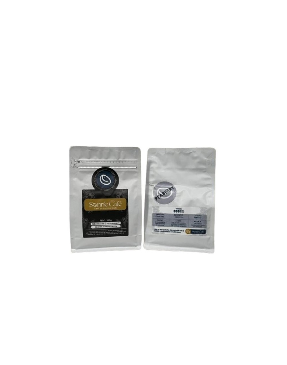 Café exótico Peaberry 250gr - grano