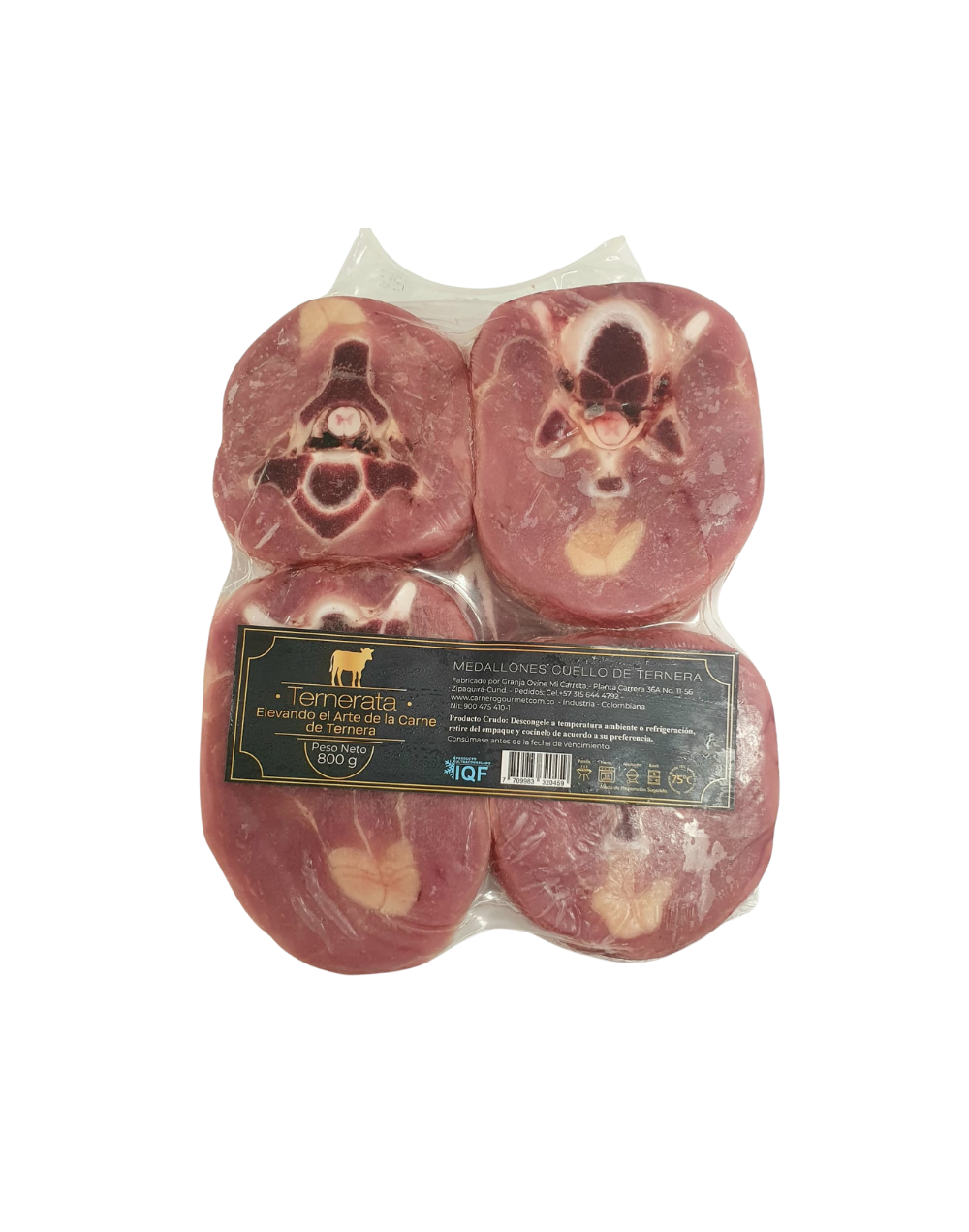 Medallones de cuello de Ternera x 800g