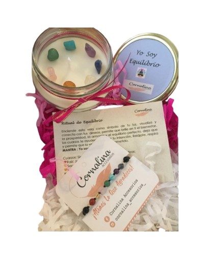 Kit vela Cuarzos 7 chackras