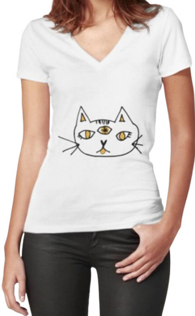 Camiseta gato naranja