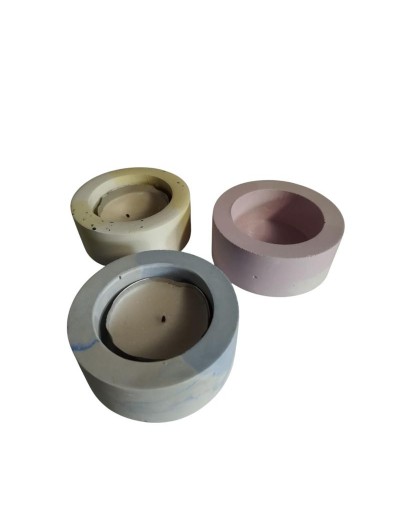 Eco porta velas redondo
