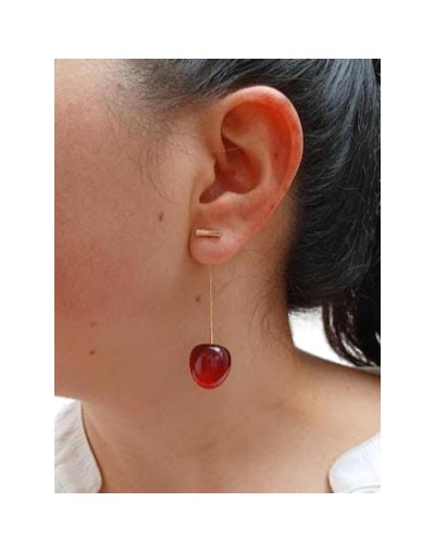 Aretes de cereza 