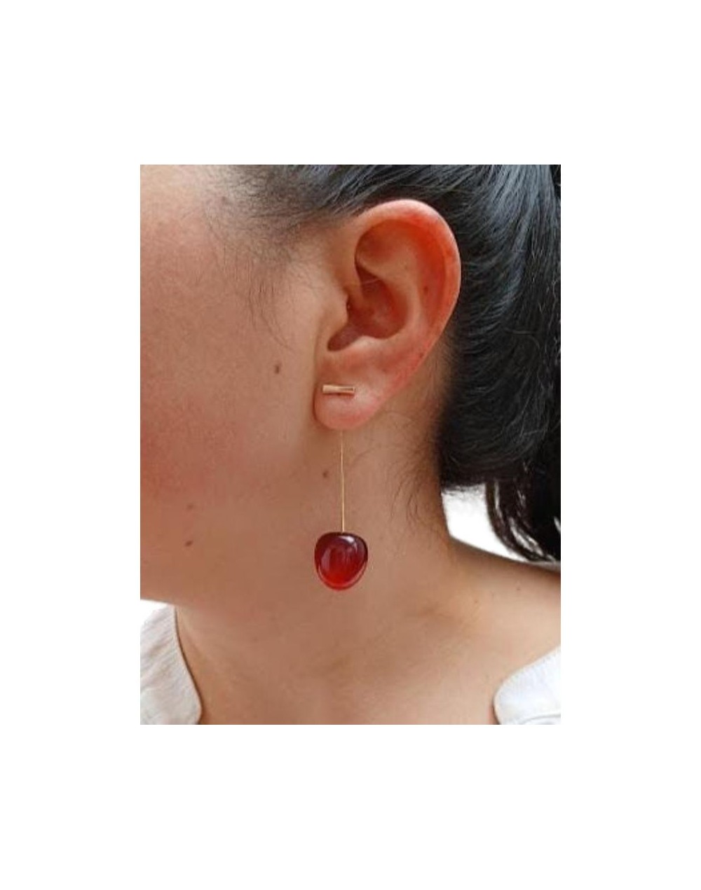 Aretes de cereza 