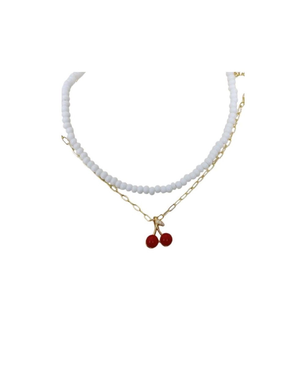 Collar de cerezas