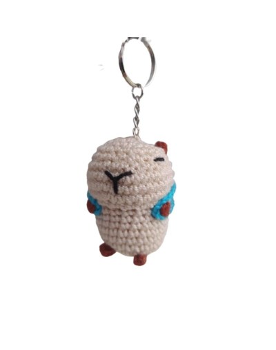 Capibara Llavero Amigurumi