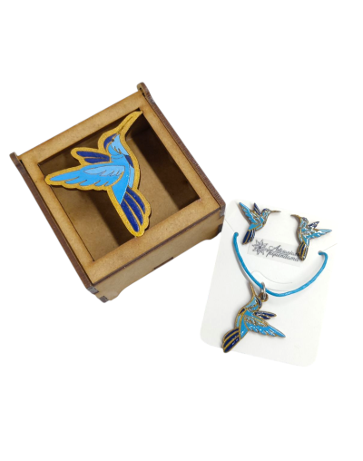 Juego colibrí azul topo