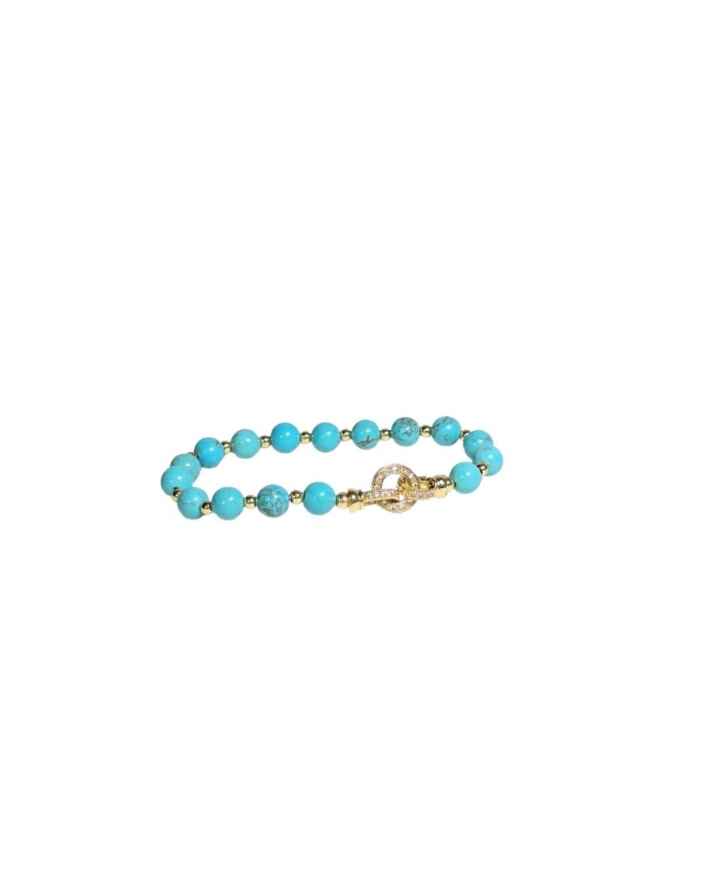 Pulsera tejida con la técnica de insertado