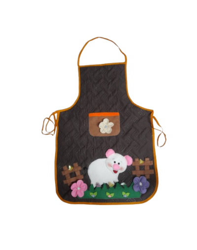 "Delantal Diseño 'Password' – Adorable Cerdito para Tu Estilo en la Cocina"