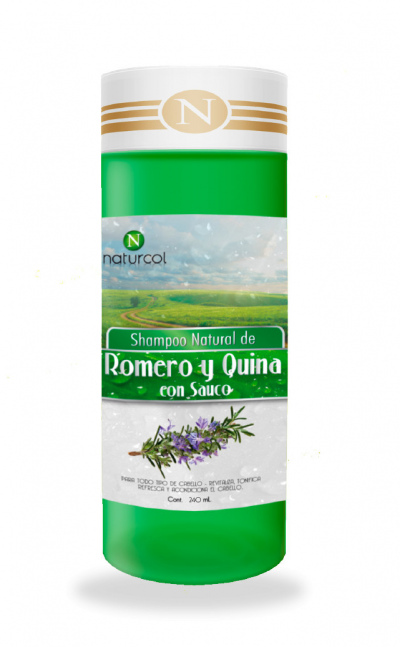 Shampoo de Romero y Quina 240mL.