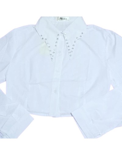 Camisa Blanca con diamantes