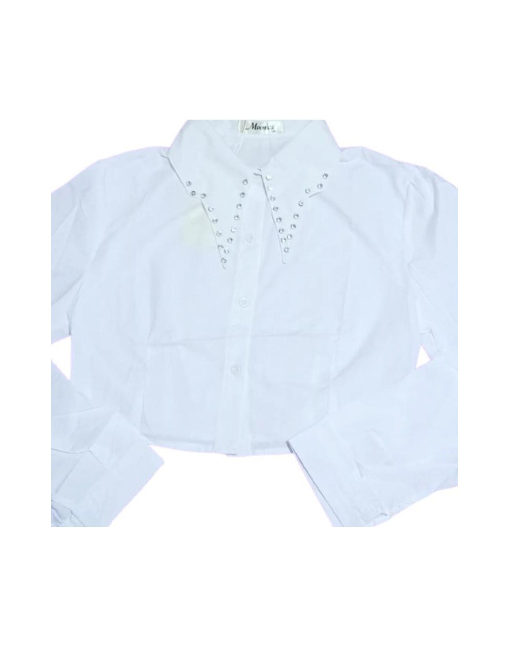 Camisa Blanca con diamantes