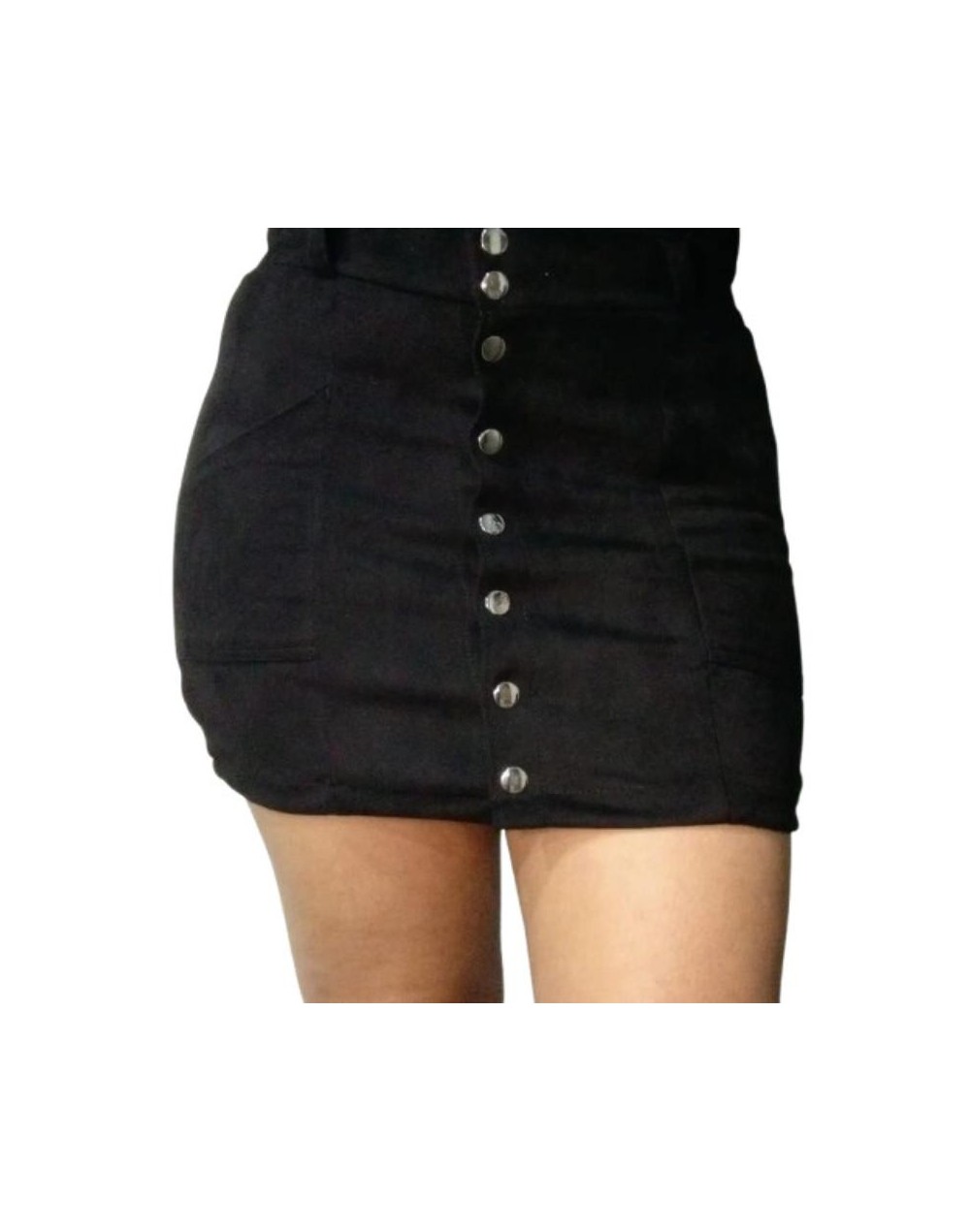 Falda gamuza negra
