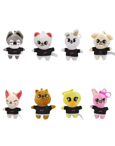 Espectaculares llaveros de peluche K-pop SKZOO