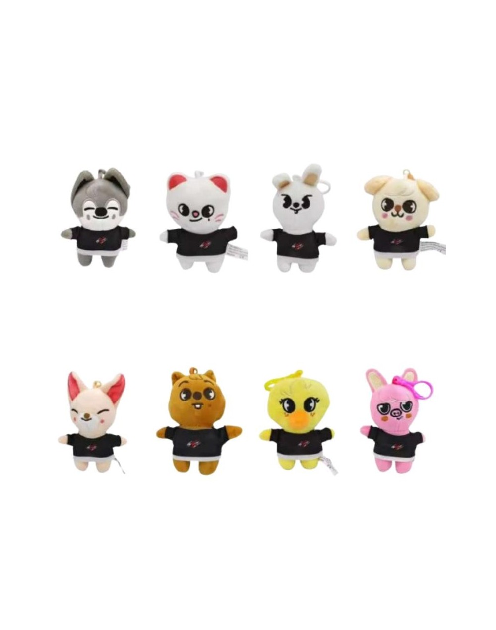 Espectaculares llaveros de peluche K-pop SKZOO
