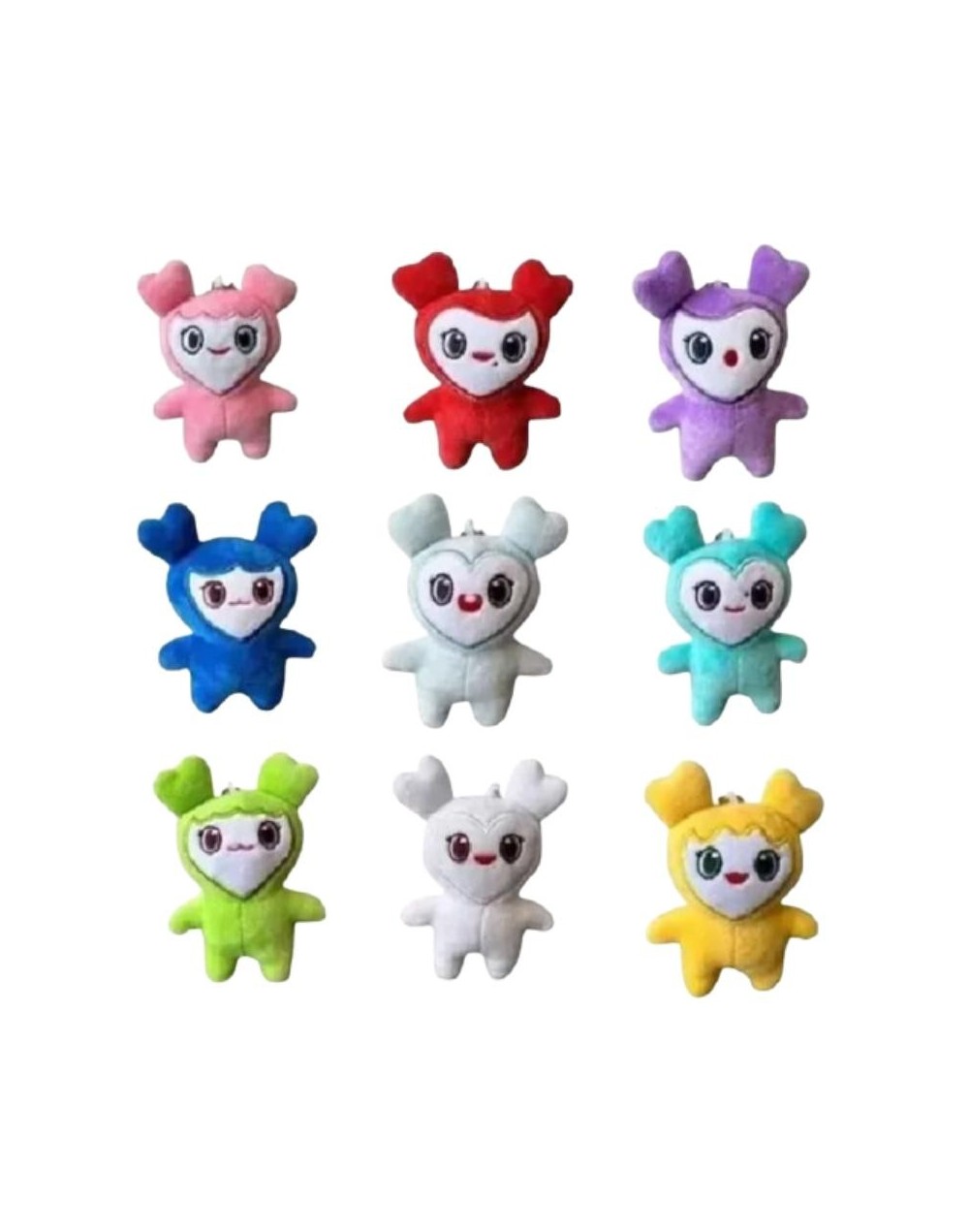 Espectaculares llaveros de peluche K-pop Lovely