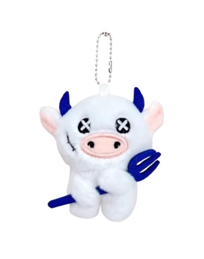 Espectaculares llaveros de peluche Vaca