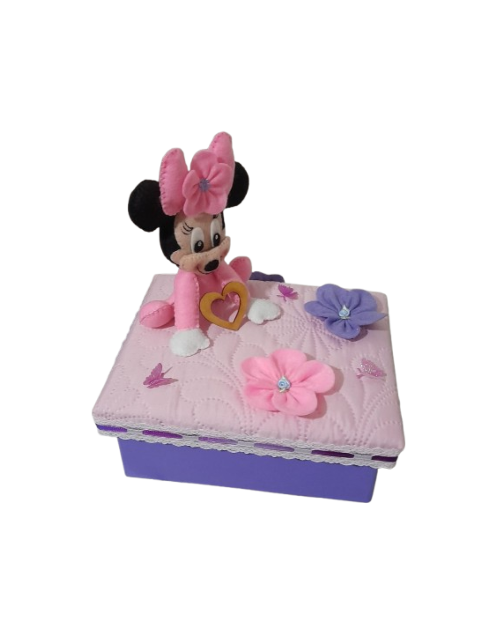 🌸 “Caja infantil Minnie Mouse – Ideal para decorar, jugar o regalar”