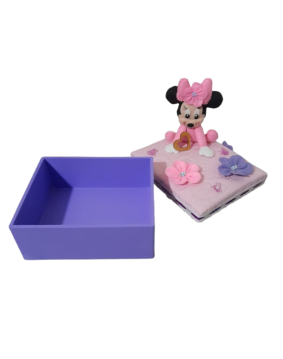 🌸 “Caja infantil Minnie Mouse – Ideal para decorar, jugar o regalar”