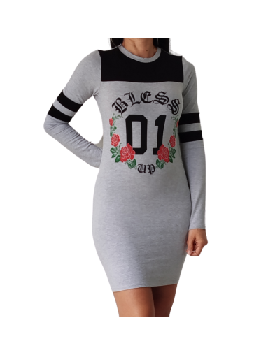 Vestido deportivo gris
