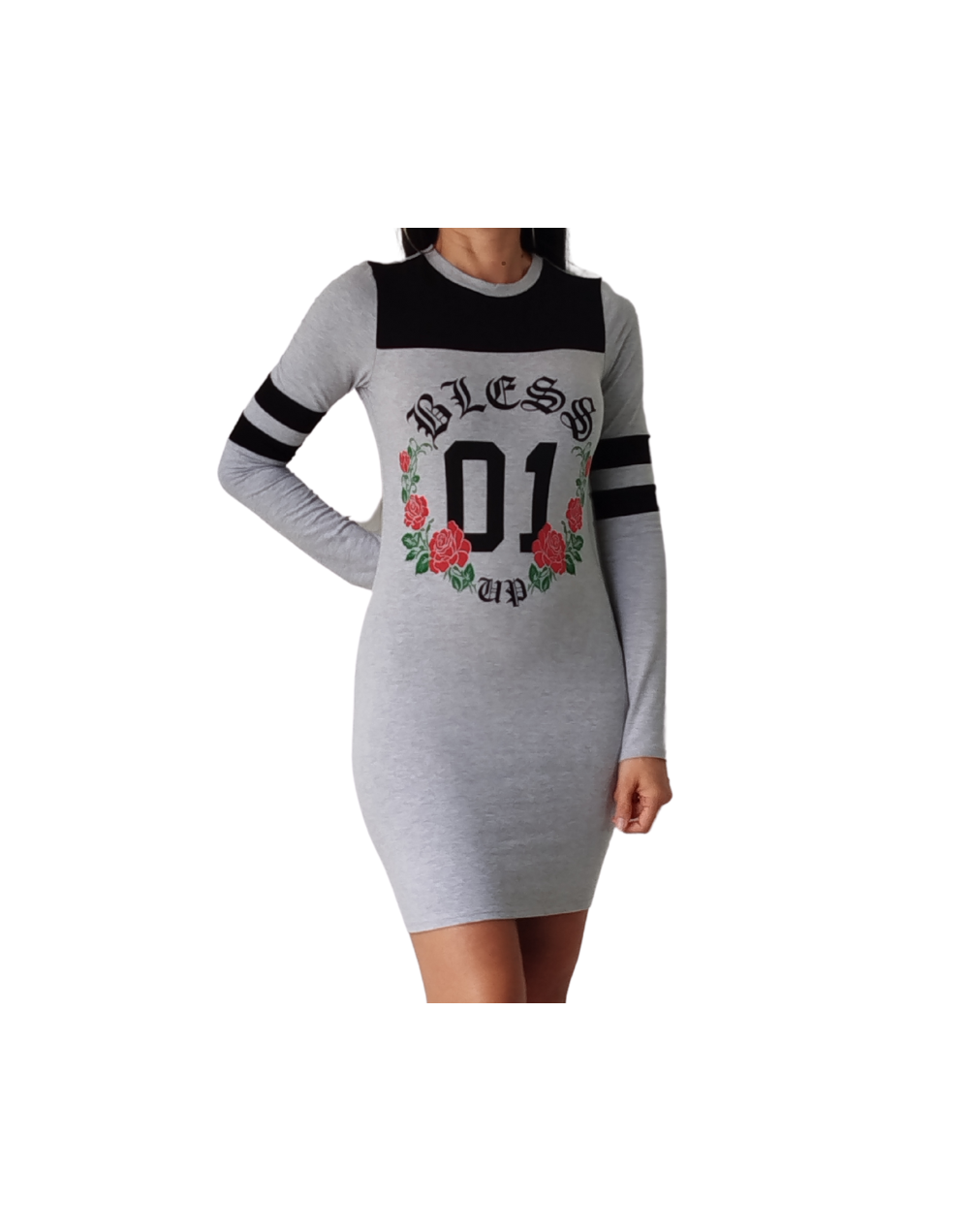 Vestido deportivo gris