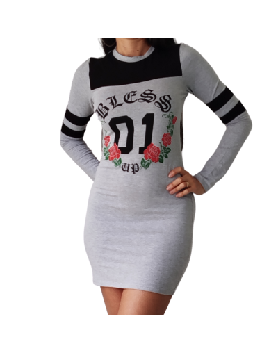 Vestido deportivo gris