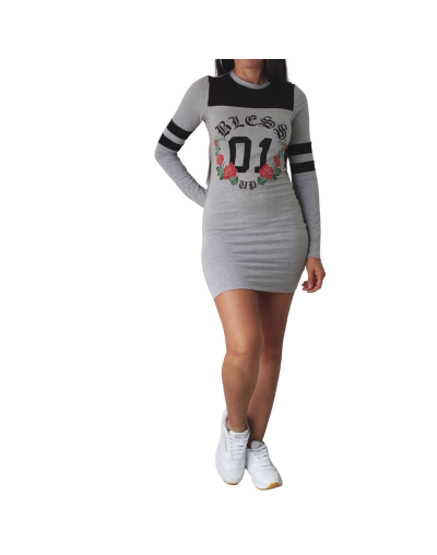 Vestido deportivo gris