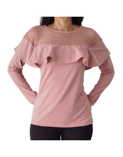 Saco rosado con boleros