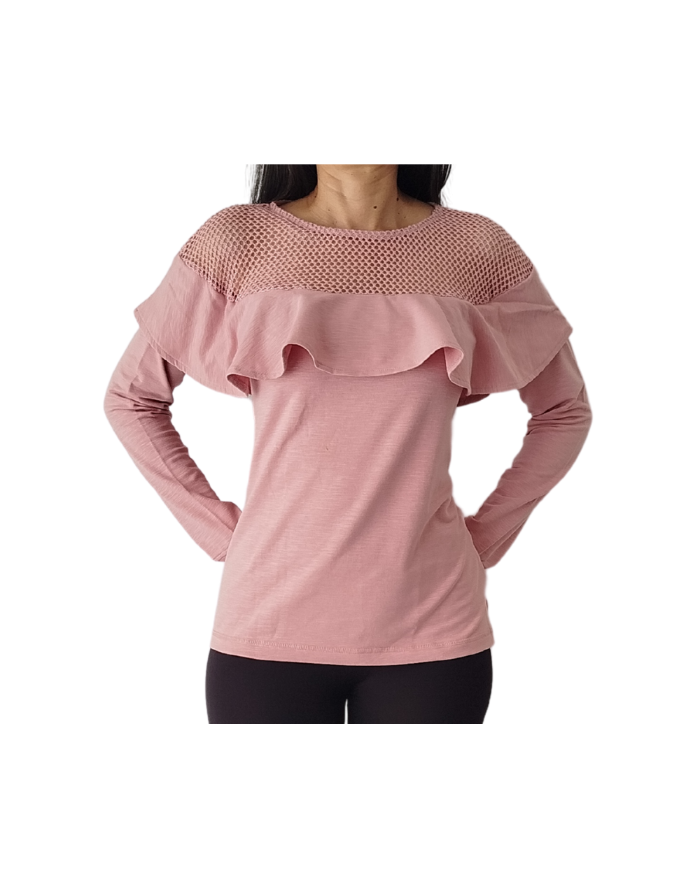Saco rosado con boleros