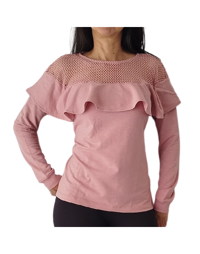 Saco rosado con boleros