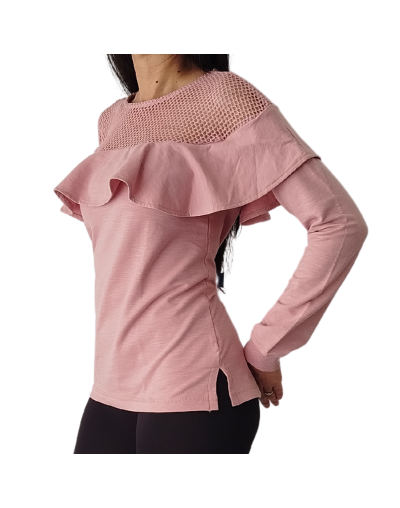 Saco rosado con boleros