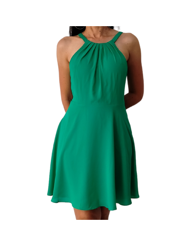 Vestido verde jade