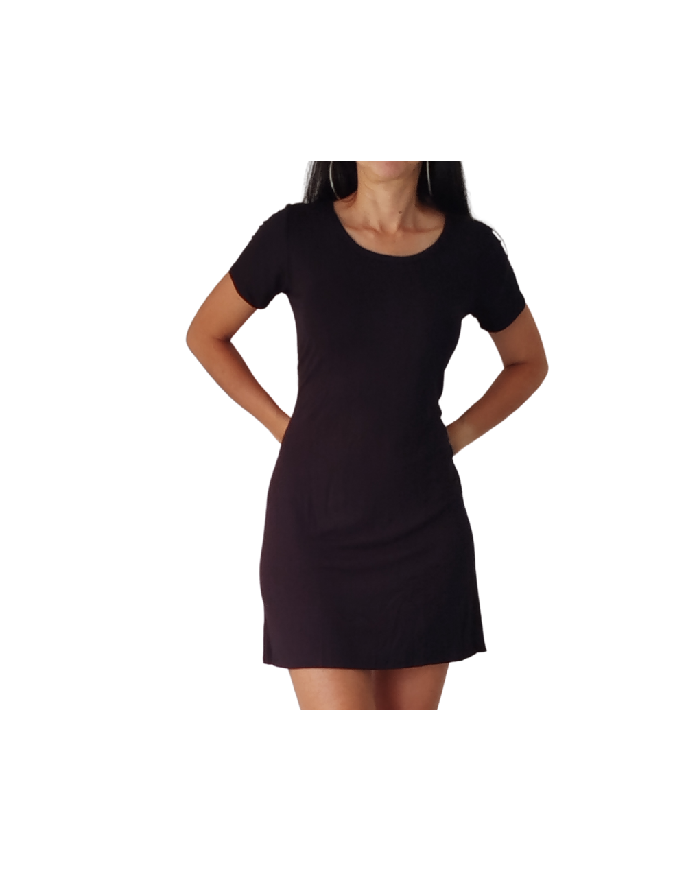 Vestido negro linea A 