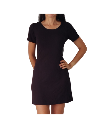 Vestido negro linea A 