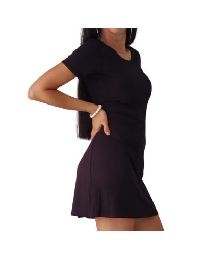 Vestido negro linea A 