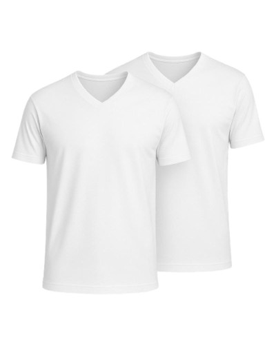 DÚO CAMISETA CUELLO V INTERIOR NIÑO