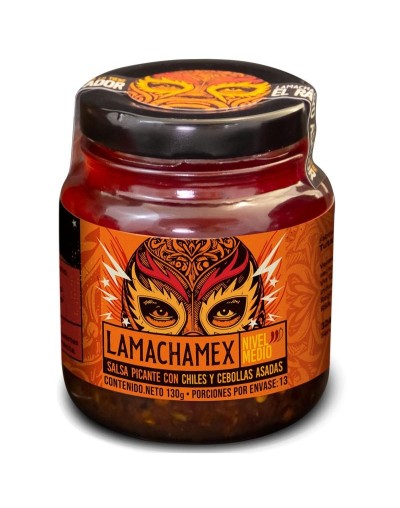 Salsa Macha LaMachamex con cebollas asadas