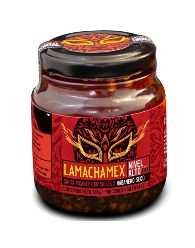 Salsa Macha LaMachamex con habaneros secos